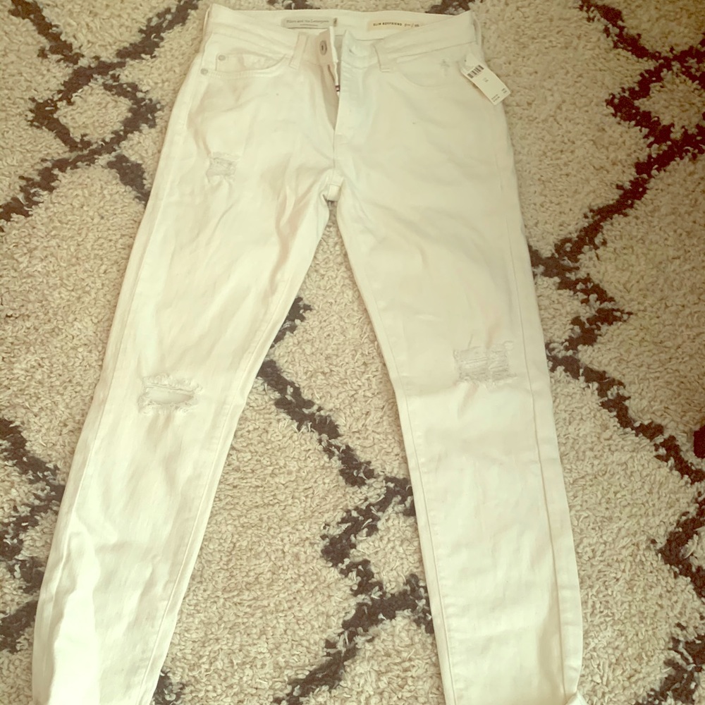 Anthropology white jeans brand new